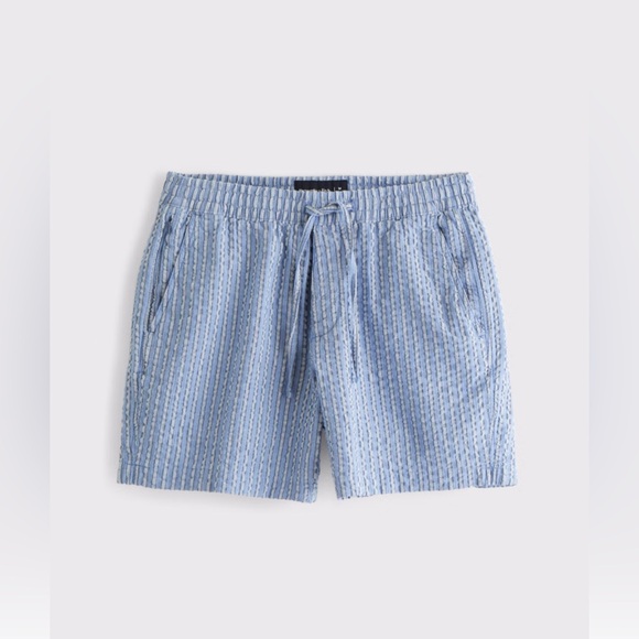 Men's Linen Seersucker Pull On Shorts (NWT) - Picture 1 of 2